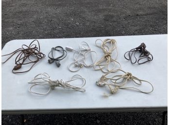Seven Extension Cords 6 Foot Approximate Length