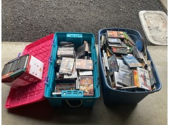 Hundreds & Hundreds Of DVDs And Very Large Bins