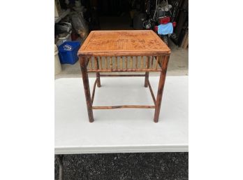 Vintage Bamboo Table Hand Made Great Shape