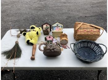 Wine Baskets & Bird Houses Deer Bowl Etc. Handmade