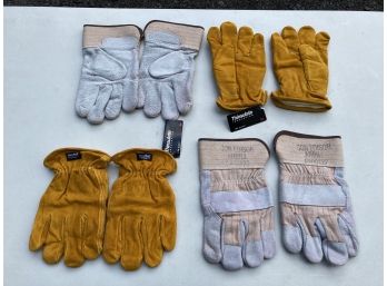 4 Pair Of Leather Gloves Two Pair Thinsulate