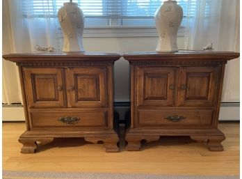 Pair Of Terryville Furniture Company Side Tables 26 W X 24 H X 16.5 D
