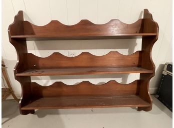 Vintage Hanging Display Shelves 39.5 Inches W X 33 Inches H