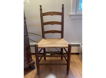 Saddleback Rush Chair 37.5H Seat Height 17.5 Inches