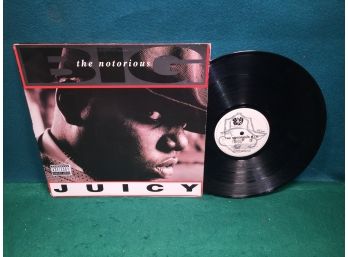 The Notorious Big. Juicy On Arista Records. Hip Hop Rap Vinyl Is Good Plus. Jacket Is Good Plus.