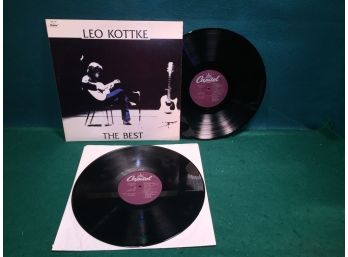 Leo Kottke. The Best On Capitol Records. Vinyl Is Very Good Plus (Plus). Gatefold Jacket Is Very Good Plus.