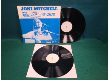 Rare Joni Mitchell Spring Songs. Live Concert Bootleg. Double Deep Groove Vinyl Is Very Good Plus Plus.