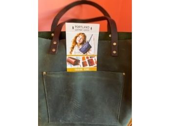 Brand New - Large Portland Leather Green Tote