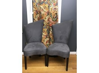 Pair Of Ultra Modern Custom Made Accent Chairs