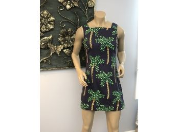 LILLY PULTZER Purple Palm Tree Dress