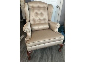 Lovely Wing Back Chair Custom Upholstered By The Barn