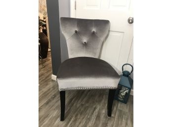 Tufted Accent Chair With Nail Head Trim