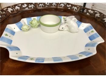 Fine Quality Italian THE MANE LION Platter Original Retail $130