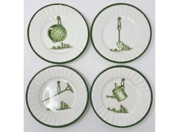 Tiffany & Co. Este Ceramiche Gardening Plates, Set Of Four