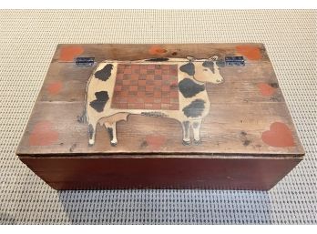 Vintage Farmhouse Wooden Box