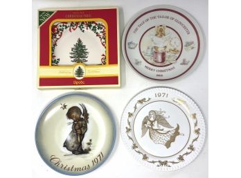 Christmas Plates Collection Featuring Spode, Hummel, Peter Rabbit Wedgwood