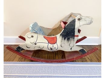 Vintage Rocking Horse With Seat