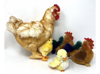 Stuffed Chickens, Roosters, Chicks