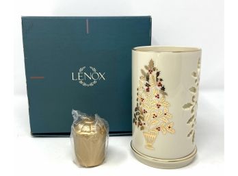 Lenox Holiday Pierced Candle Holder