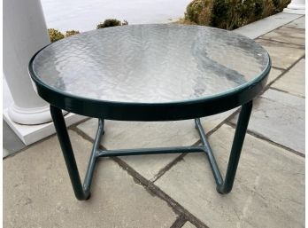 Tempered Glass Outdoor Side Table