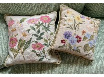 Katha Diddel Home Collection Needlepoint Throw Pillows