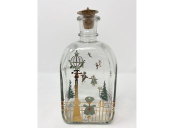 Vintage Danish Glass Holiday Bottle