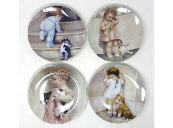 Bessie Pease Gutmann Vintage Collectable Plates- Set Of 8