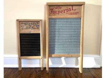 Pair Of Decorative Farmhouse Washboards