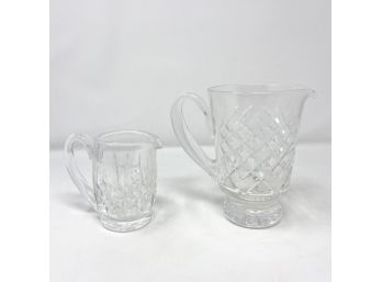 Waterford Crystal Pair Of Pitchers