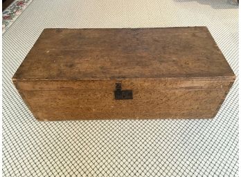 Civil War Era Burl Wood Chest