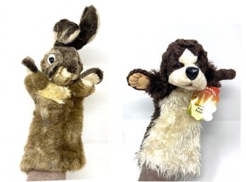 Folkmanis Hand Puppets- Rabbit And Cocker Spaniel