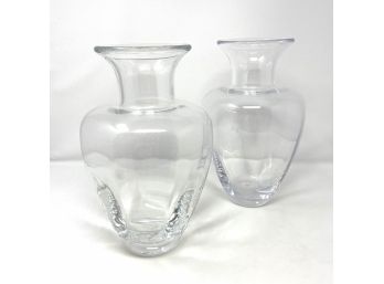 Pair Of Handmade Simon Pearce Vases