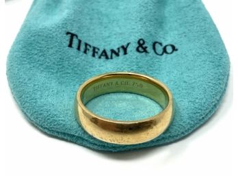 Tiffany & Co. 18k Gold Mens Band, Size 10.5