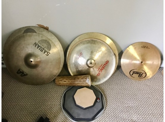 Pearl And Sabian Cymbals