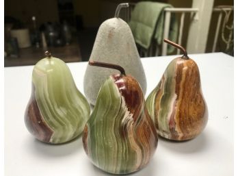 Marble Pears From Simon Pearce
