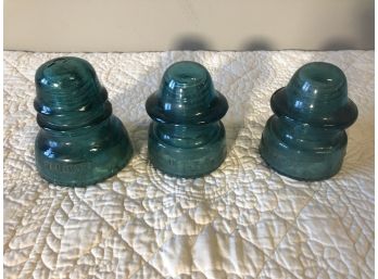 3 Piece Insulators Lot