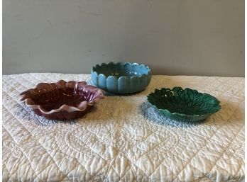 3 Vintage Ceramic Dishes