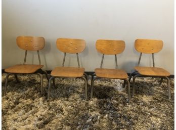 4 American Desk Young Child Size Chairs