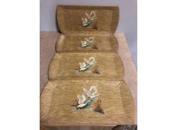 4 Vintage Cornet Trays