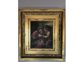 The Mystical Wedding Of Saint Catherine By Correggio (1489-1534) In Antique Wood Frame