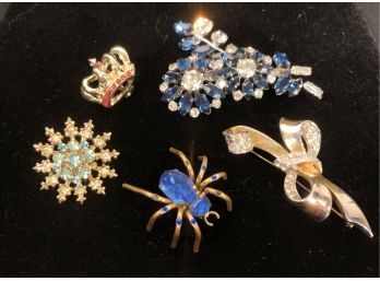 Rhinestone Jewlery Lot, Tarantula Is Signed