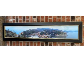 Beautiful Landscape In Black & Gilt Wood Frame