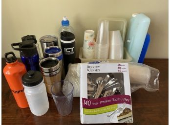 Travel Mugs, Water Bottles & More