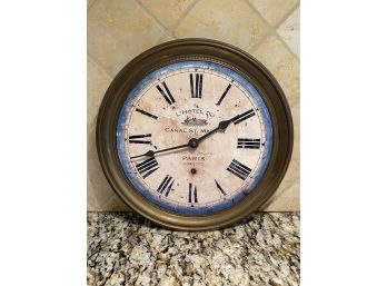 French Vintage-Styled Wall Clock