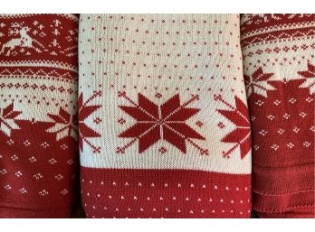 Three Cheerful Winter-Themed Knit Throws