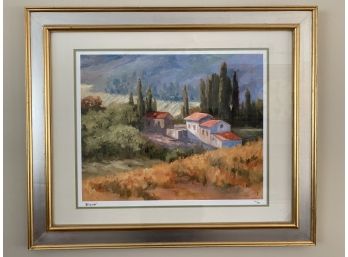 Stunning Landscape By Karen Wilkerson, Signed & Numbered, Custom Framed