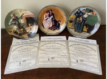 Norman Rockwell Limited Edition Collector's Plates, 1/3