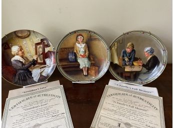 Norman Rockwell Limited Edition Collector's Plates, 3/3