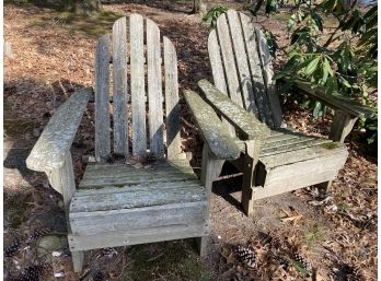 Two Adirondack Chairs, For Decor Or Repair