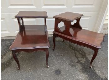 Weekend Project: Vintage Mahogany Step Tables